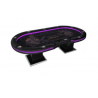 TABLE DE POKER "ANUBIS" - avec LED - XL 9 joueurs + croupier - drop box