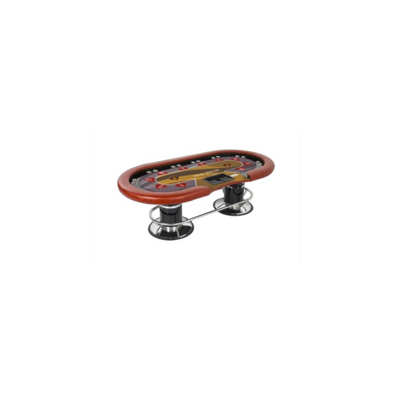 TABLE DE POKER "THE HEART" - XL 10 joueurs + croupier - drop box