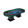 TABLE DE POKER "THE SPADE" - avec LED - XL 10 joueurs + croupier - drop box